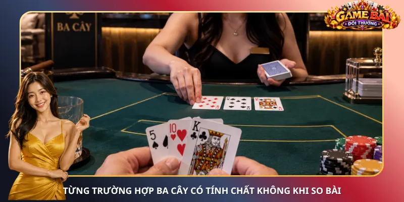 Từng trường hợp Ba Cây có tính chất không khi so bài