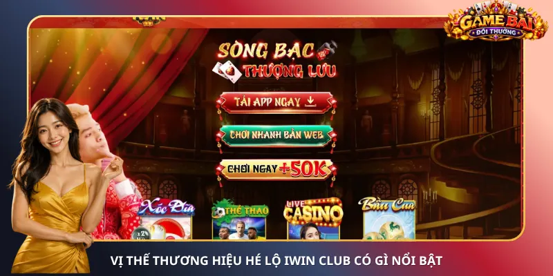 Vị thế thương hiệu hé lộ iWin Club có gì nổi bật