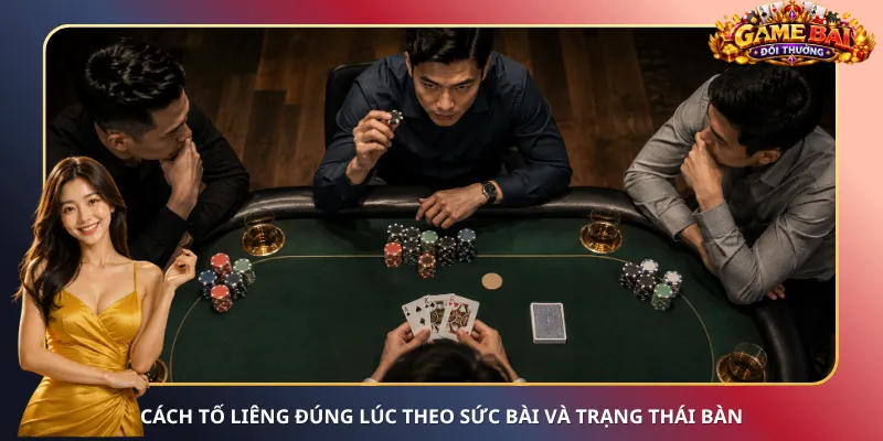 Cách tố Liêng đúng lúc theo sức bài và trạng thái bàn