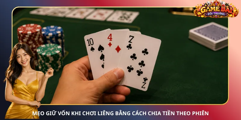 Mẹo giữ vốn khi chơi Liêng bằng cách chia tiền theo phiên