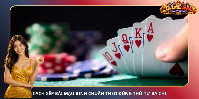 Cách xếp bài Mậu Binh chuẩn theo đúng thứ tự ba chi