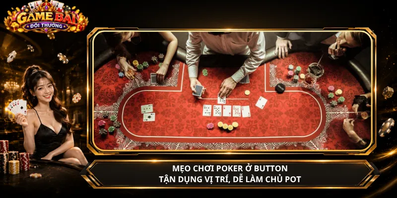 Mẹo Chơi Poker Ở Button – Tận Dụng Vị Trí, Dễ Làm Chủ Pot
