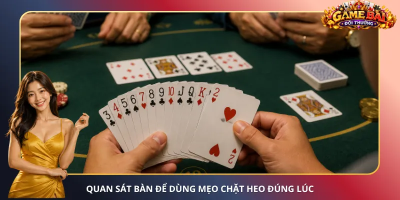 Quan sát bàn để dùng mẹo chặt Heo đúng lúc