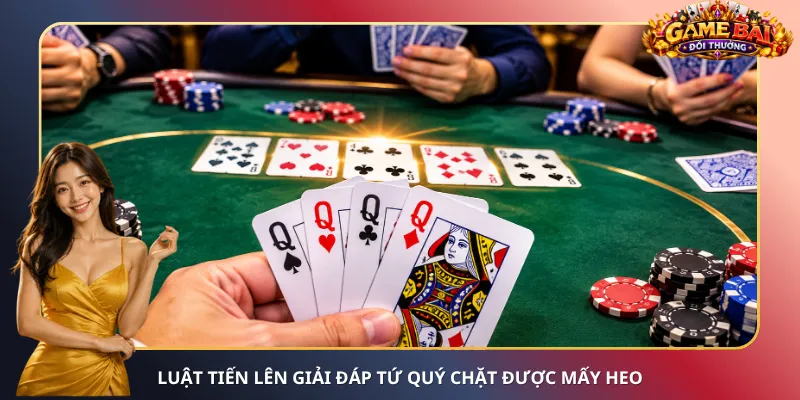 Luật Tiến Lên giải đáp tứ quý chặt được mấy Heo