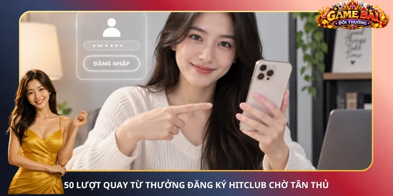 50 lượt quay từ thưởng đăng ký Hitclub chờ tân thủ