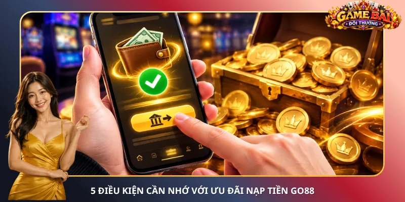 5 điều kiện cần nhớ với ưu đãi nạp tiền Go88