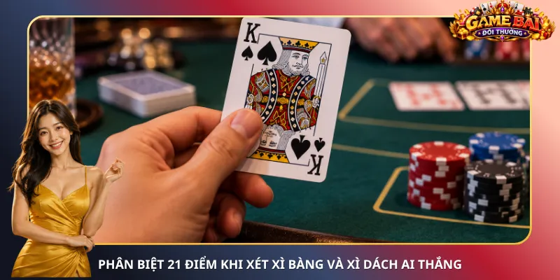 Phân biệt 21 điểm khi xét Xì Bàng và Xì Dách ai thắng
